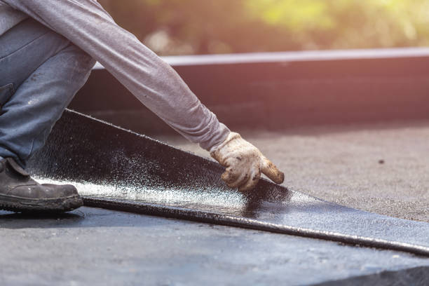 Professional Basement Waterproofing technician working in Upperville, VA
